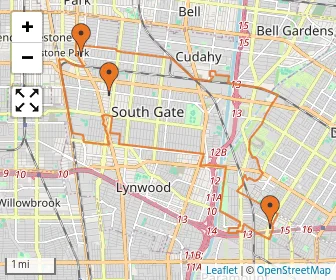 Area schools map